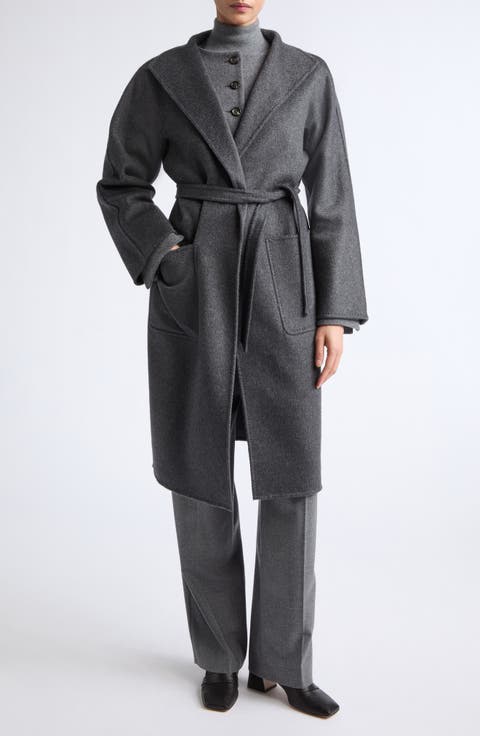 Lilia Cashmere Wrap Coat