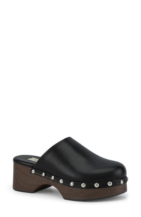 Elaine Faux Leather Clog