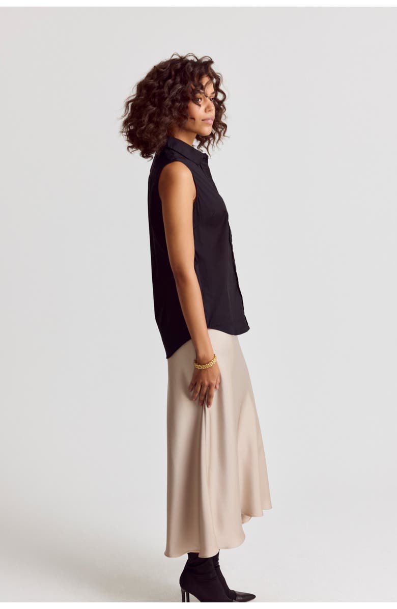 The Shirt by Rochelle Behrens The Sleeveless Shirt, Alternate, color, Black