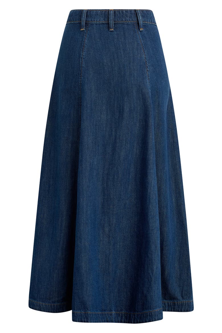 The Lila Denim Maxi Skirt, Alternate, color, MESA