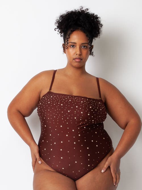 Villa Fresca Simone One Piece Swimsuit In Chocolate