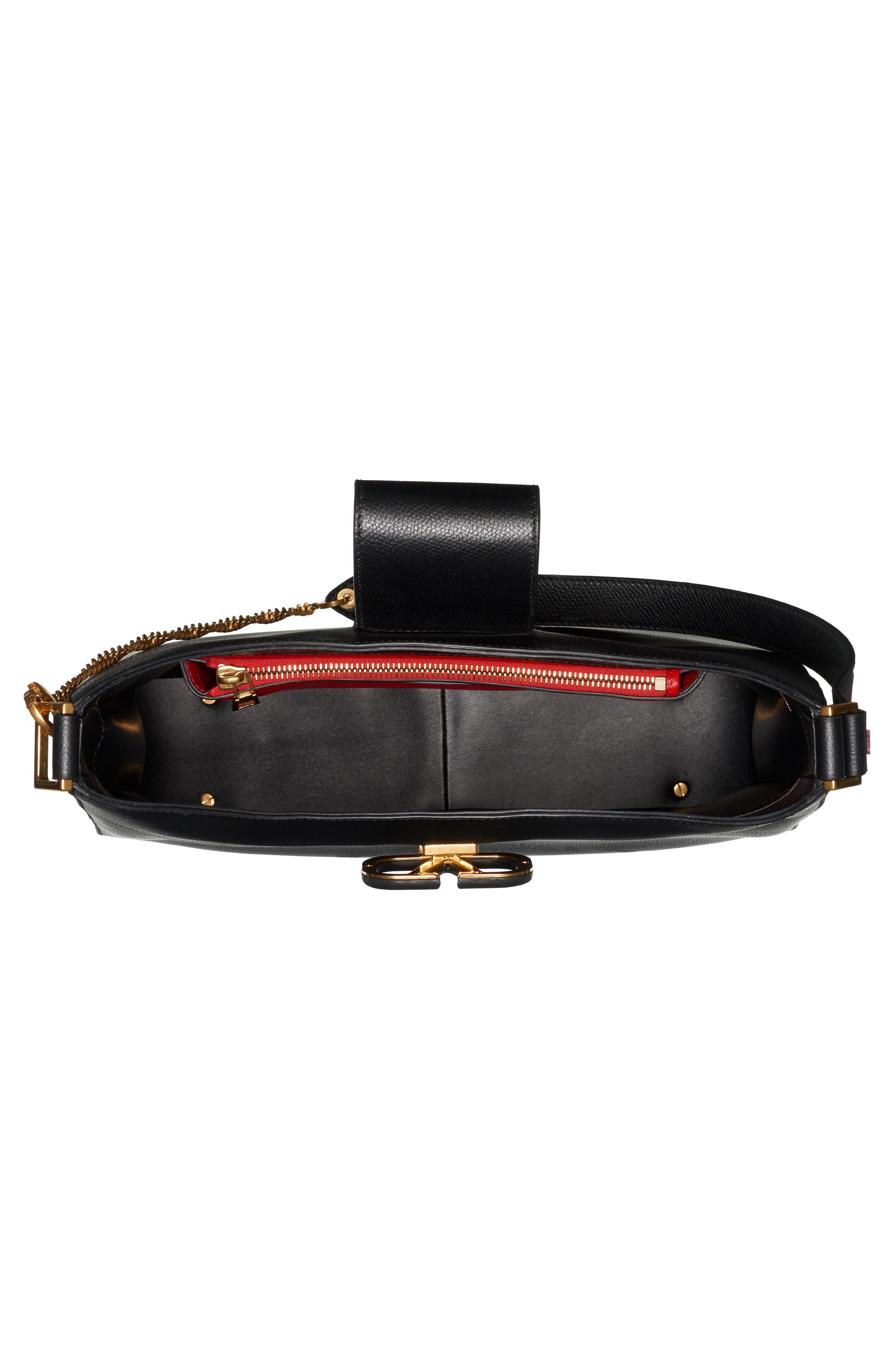 Valentino Garavani VSling Calfskin Hobo Bag, Alternate, color, 