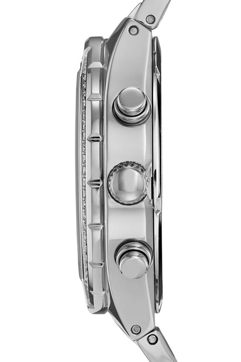 Crystal Bracelet Watch, 42mm, Alternate, color, SILVER