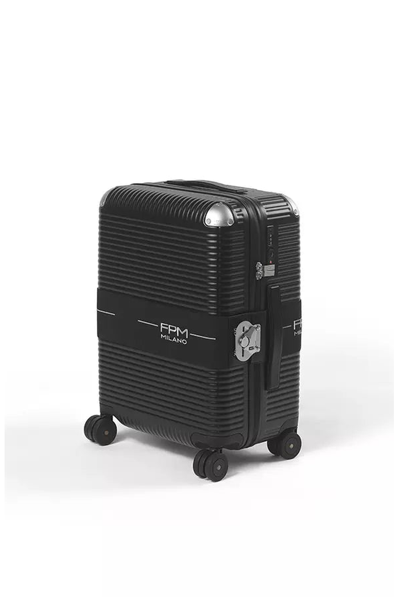 Bank Zip Deluxe Spinner 55S Suitcase, Main, color, Eclipse Black