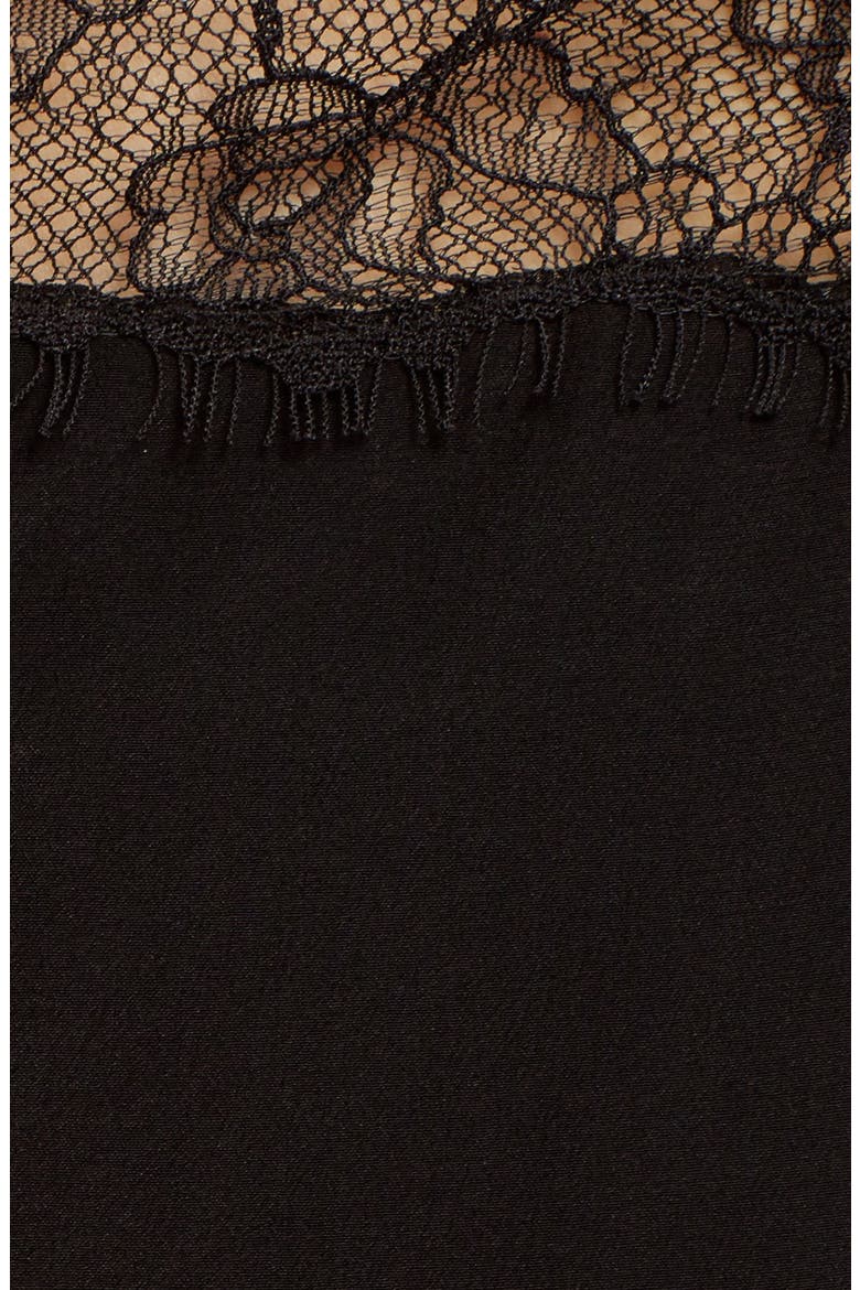 Silk & Lace Camisole, Alternate, color, BLACK