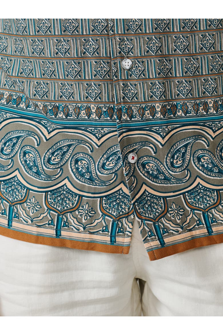 Belmont Printed Shirt, Alternate, color, Tile Print