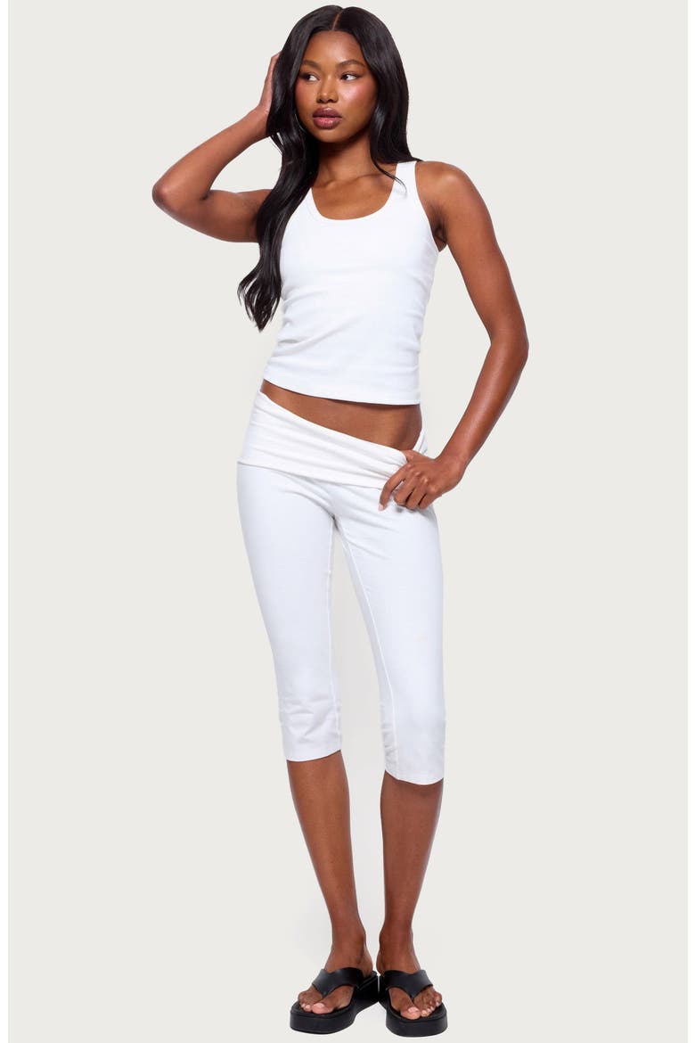 Ailsa Ribbed Built-in Bra Tank, Alternate, color, WHITE