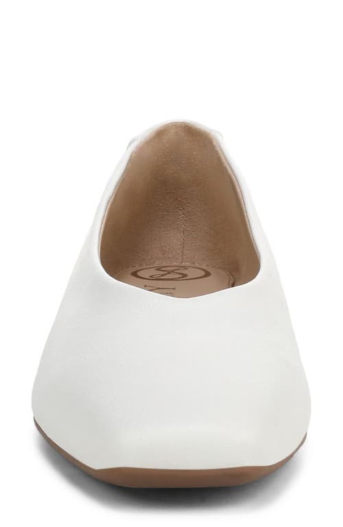 Sam & Libby Gretta Square Toe Flat In White