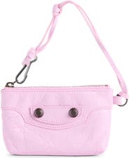 Balenciaga Le City Zip Pouch Leather Shoulder Bag