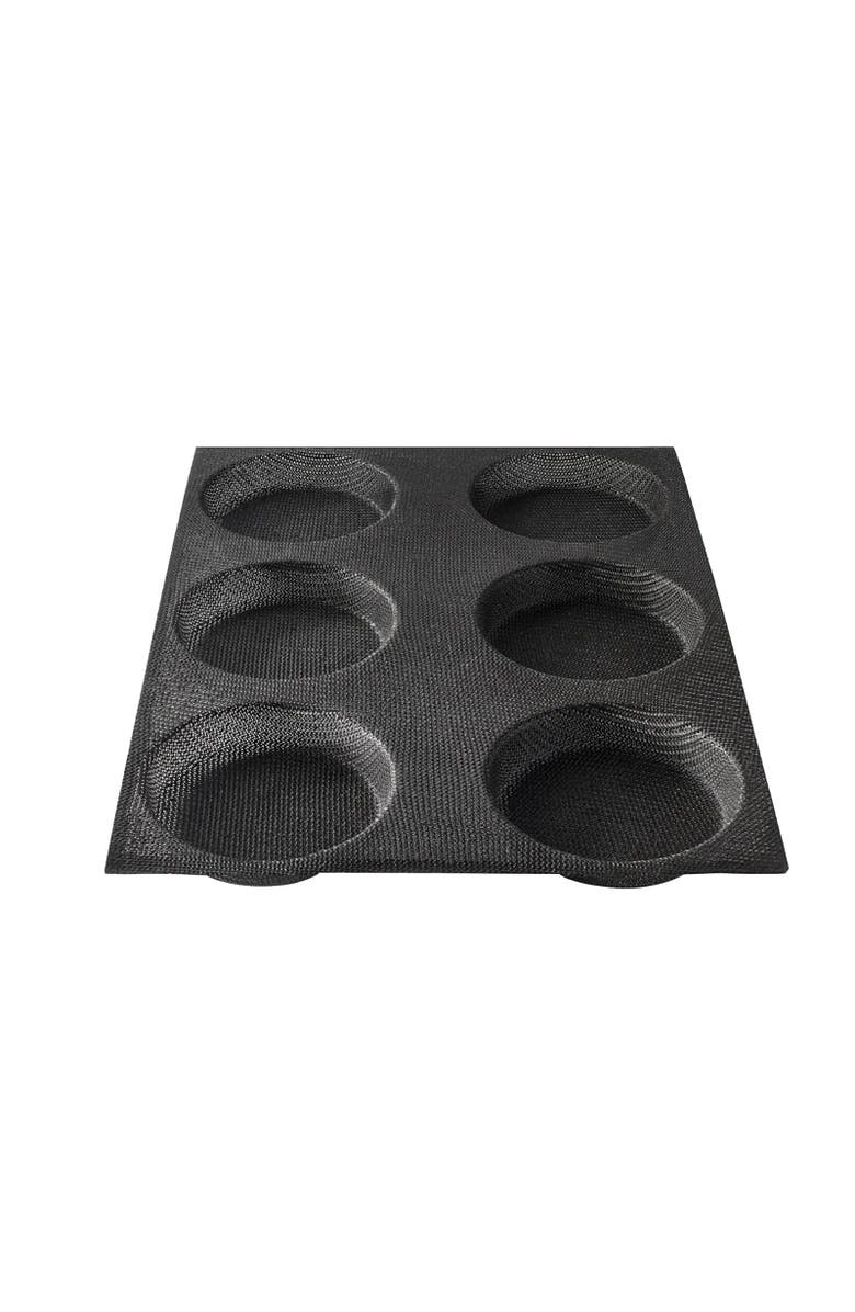 Silpat Flexipan 6 Perfect Buns Mold, Main, color, Black