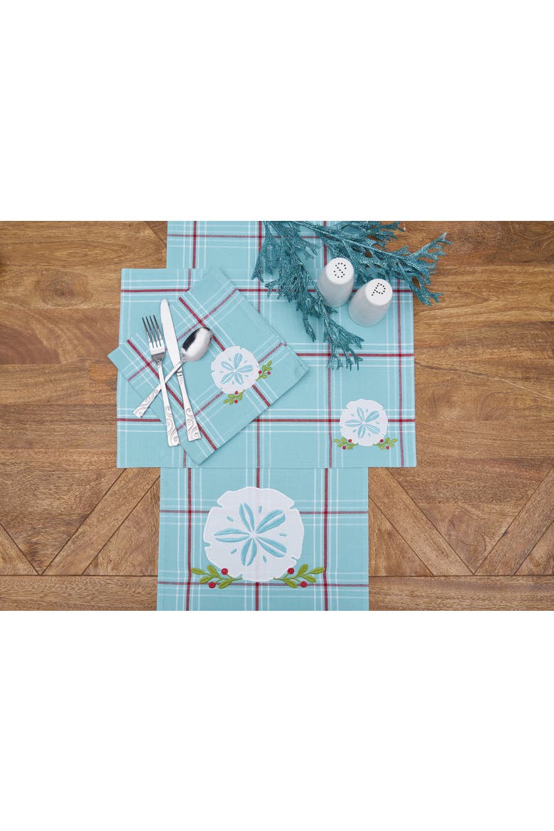A Coastal Holiday Napkins, Set of 6, Alternate, color, Red