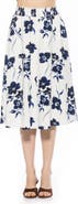 Alexia Admor Kliene Floral Smocked A-Line Skirt