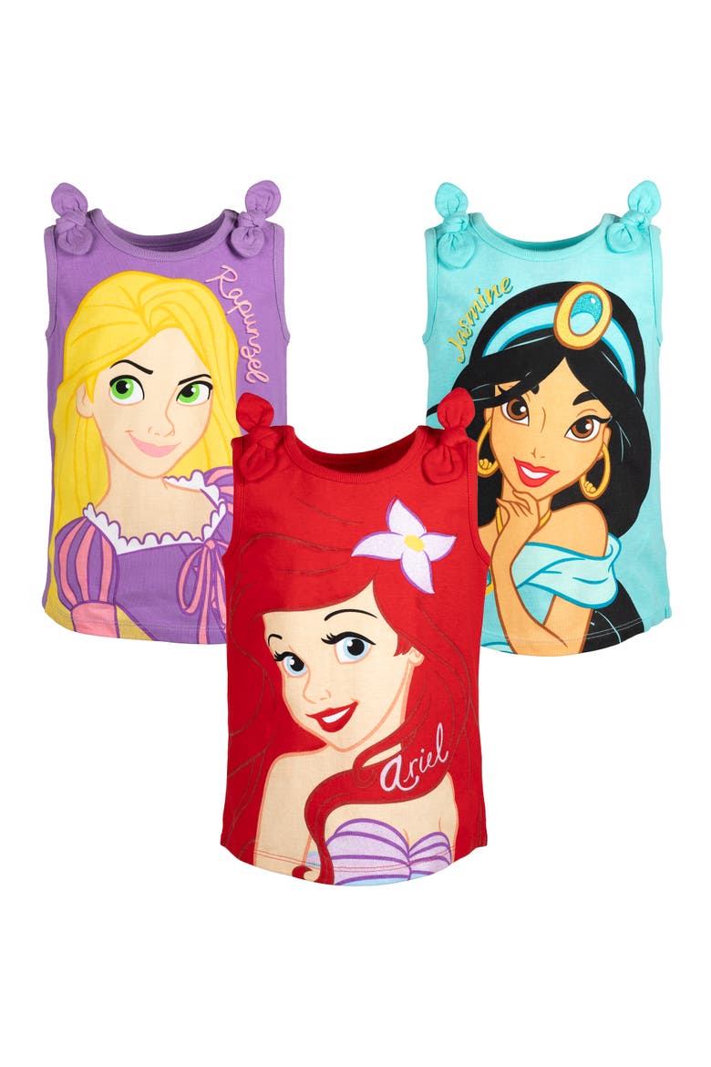 Princess Sleeveless Tank Top Set, Main, color, Teal Pink Purple