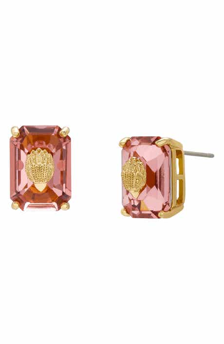 Kurt Geiger London Crystal Emerald Stud Earrings