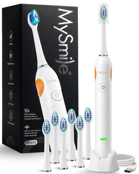 UC605 Elite Sonic Electric Toothbrush with 6 Brush Heads
