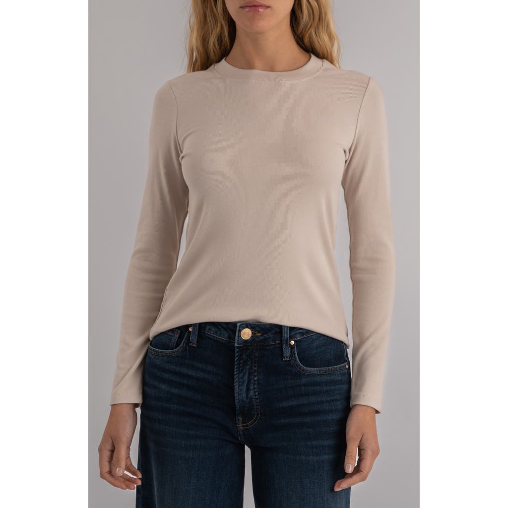 Kut From The Kloth Noelie Rib Top In Brown