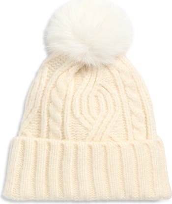 Treasure & Bond Cable Stitch Pom Beanie | Nordstrom display picture 2