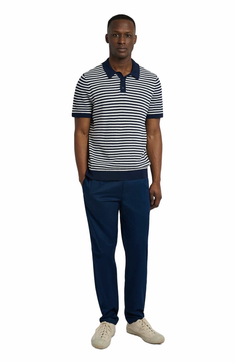 Onia Cotton Textured Knit Polo, Main, color, 