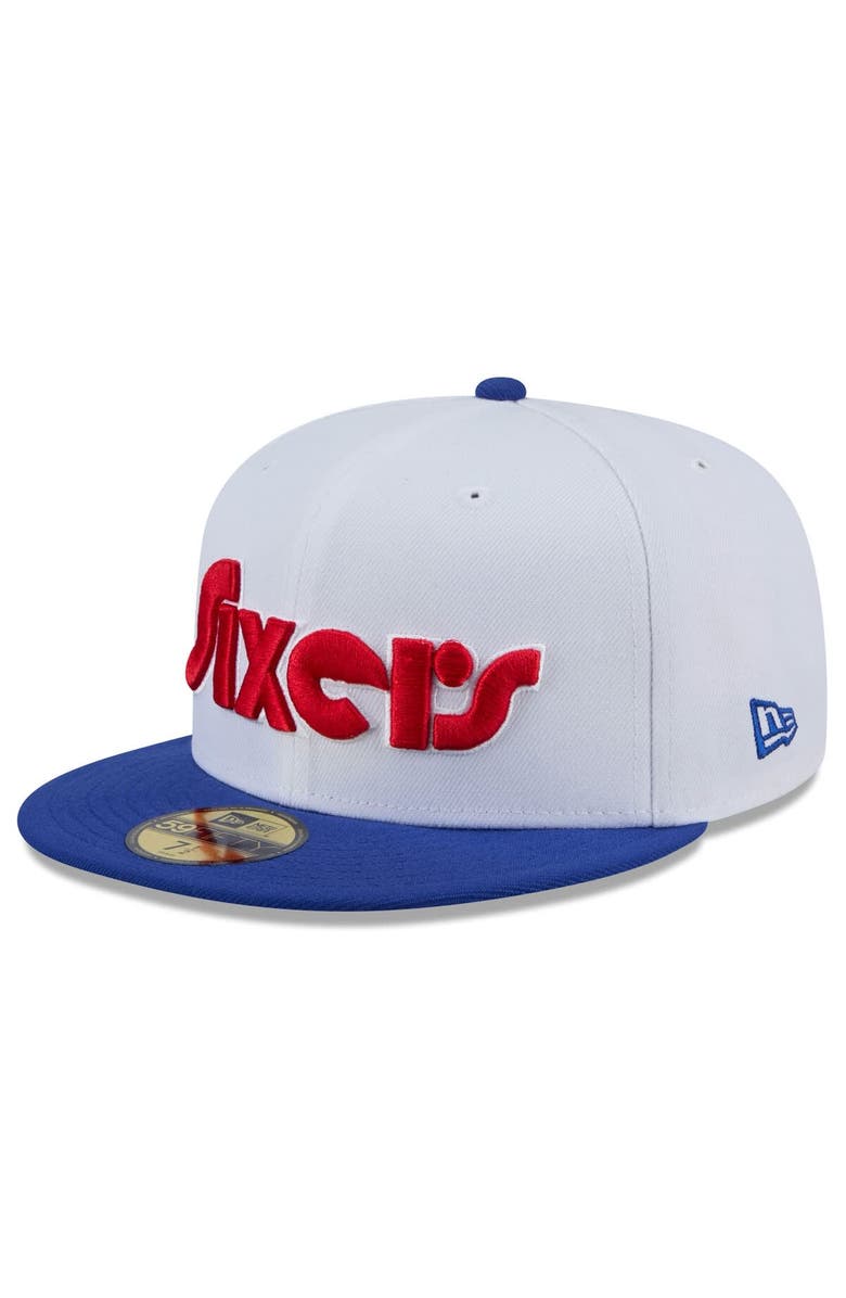 New Era Men's New Era  White Philadelphia 76ers 2024/25 City Edition 59FIFTY Fitted Hat, Alternate, color, White