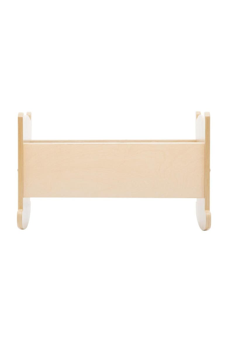 Wooden Doll Cradle with Pillow and Blanket, Alternate, color, Multicolor