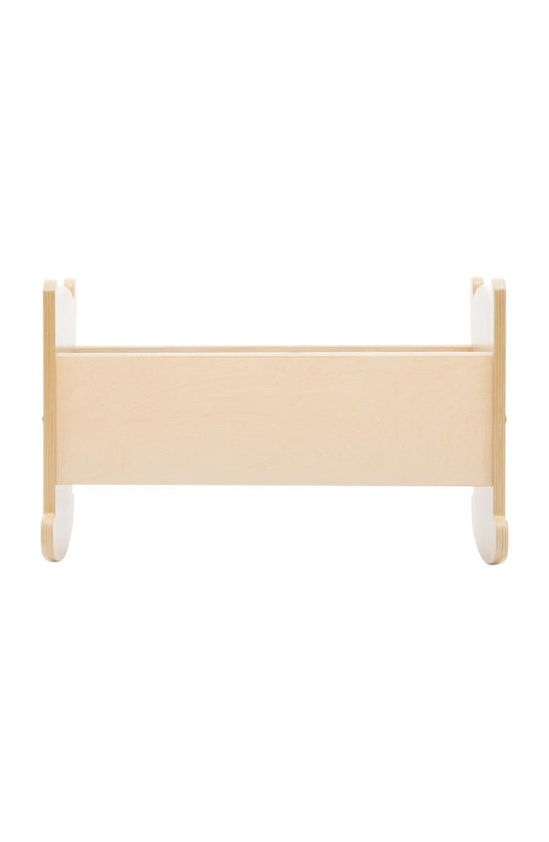 Kaplan Early Learning Company Wooden Doll Cradle with Pillow and Blanket, Alternate, color, Multicolor