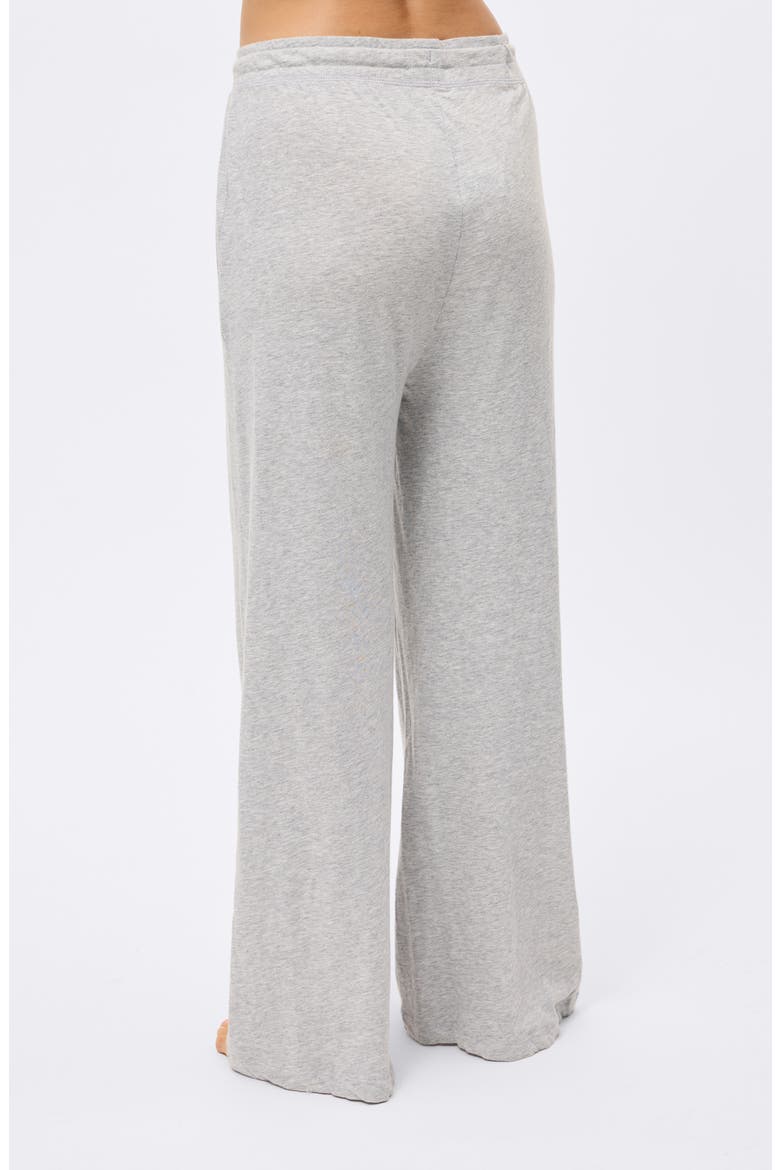 Jada Organic Cotton Wide Leg Pajama Pants, Alternate, color, GREY