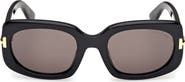 TOM FORD Icon 54mm Rectangular Sunglasses