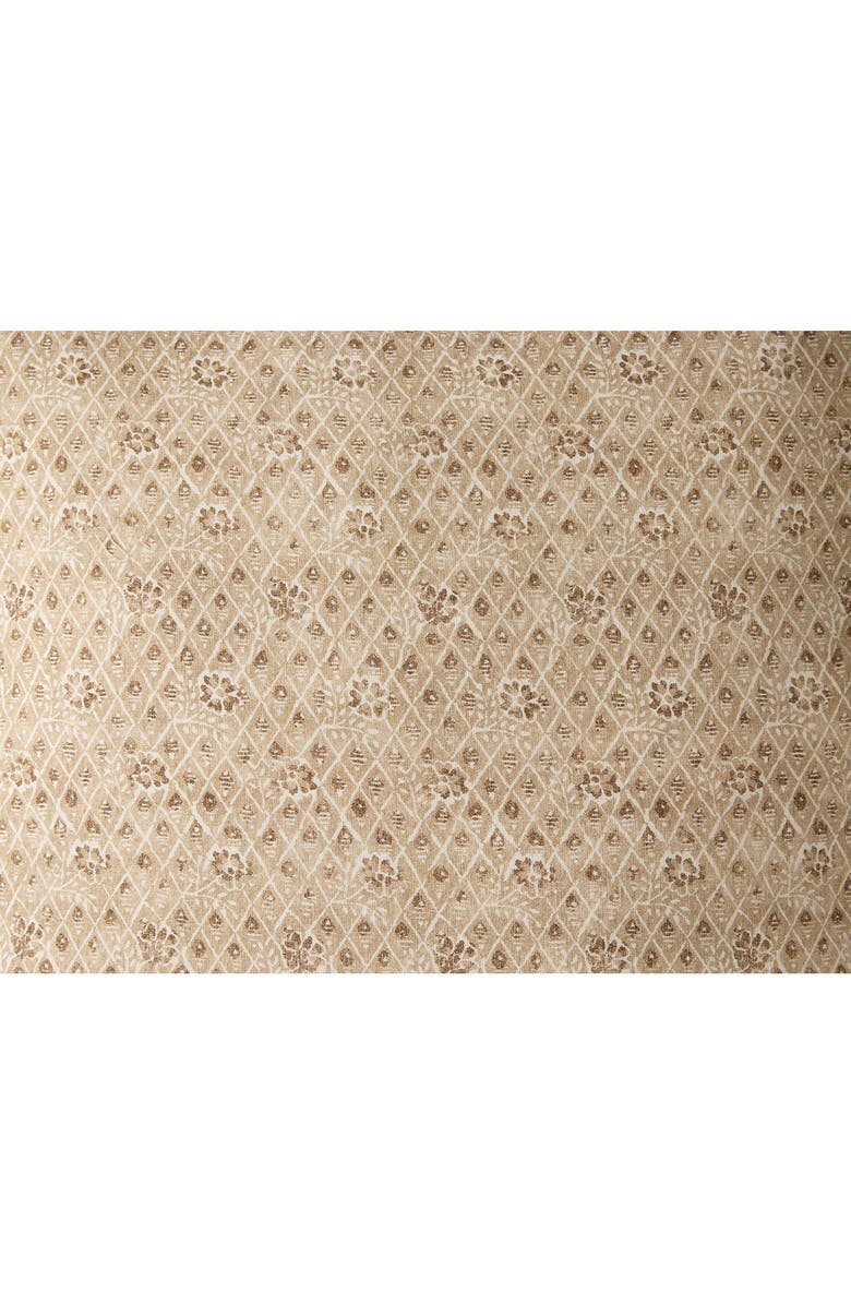 Coyuchi Coral Bell Print Throw Pillow Cover, Alternate, color, Chestnut
