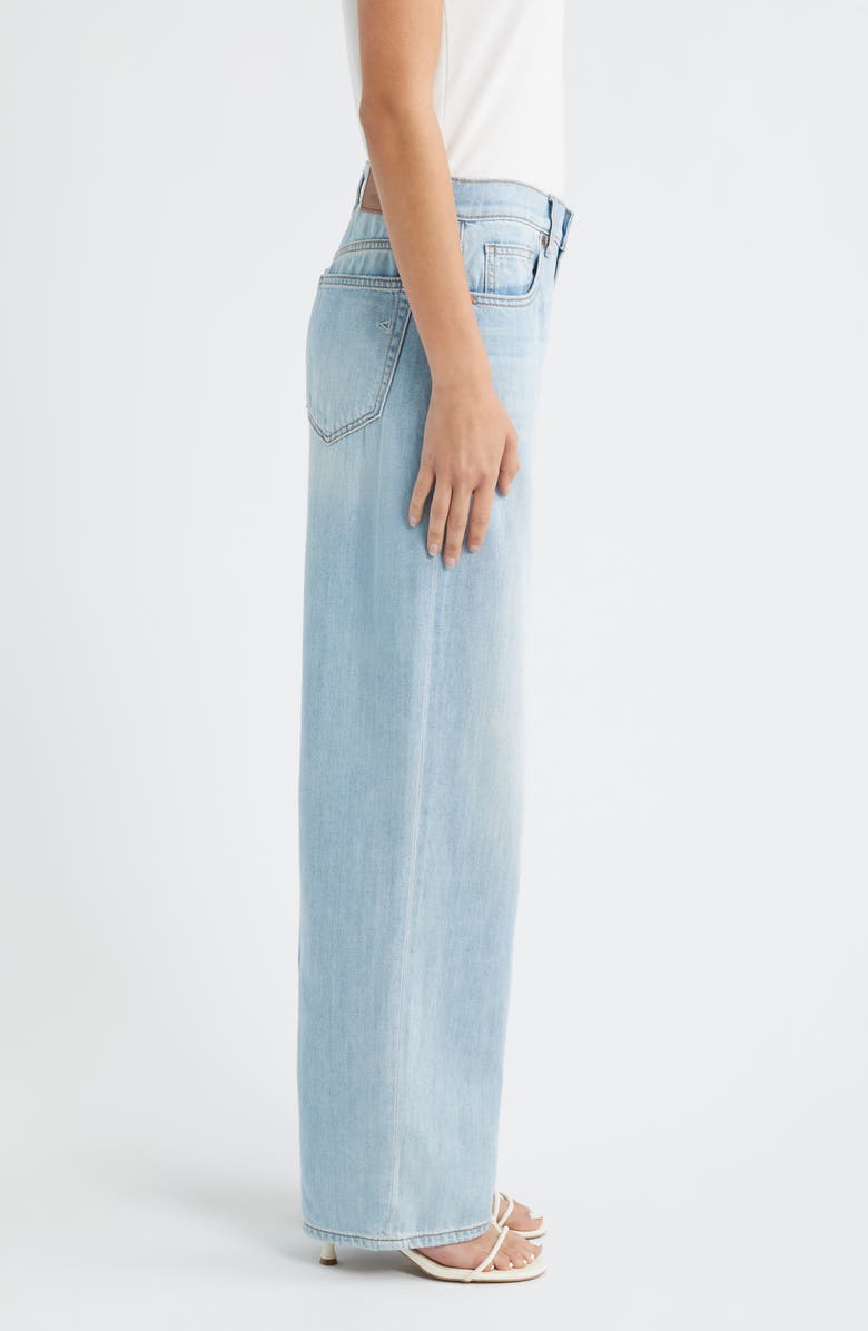 HIDDEN JEANS High Waist Baggy Wide Leg Jeans, Alternate, color, Light Wash