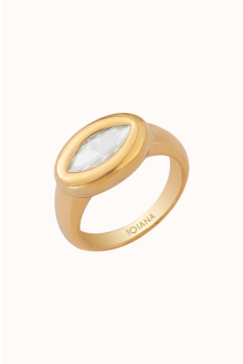 Millie Ring, Main, color, Gold Crystal