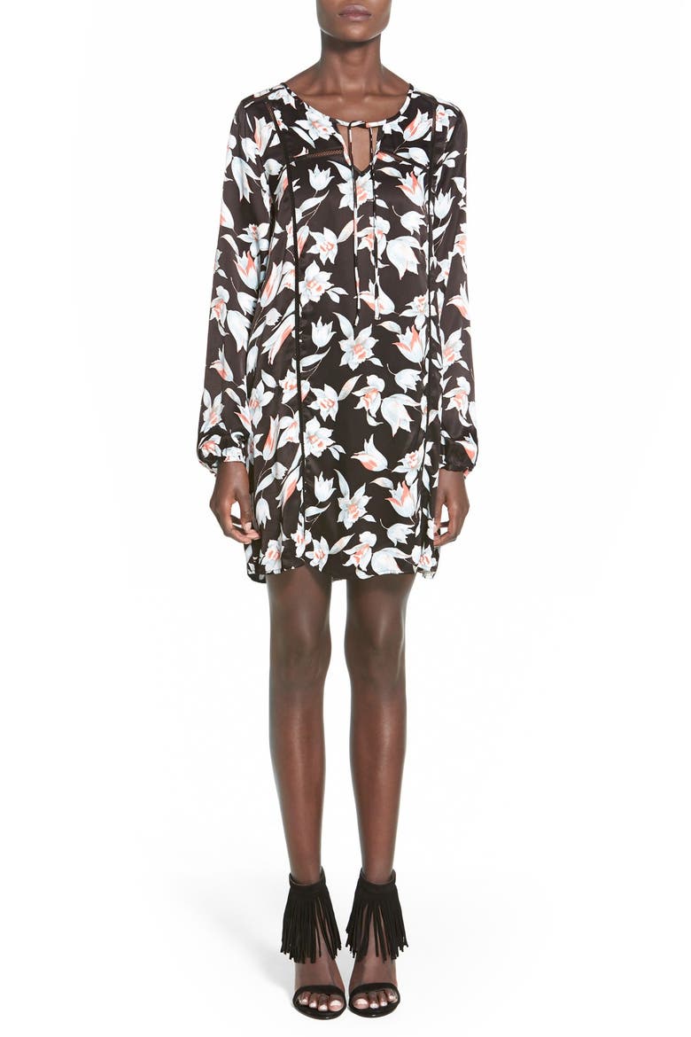 'Keep Blooming' Shift Dress, Main, color, MULTI