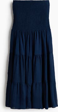 H&M Smocked Chiffon Skirt