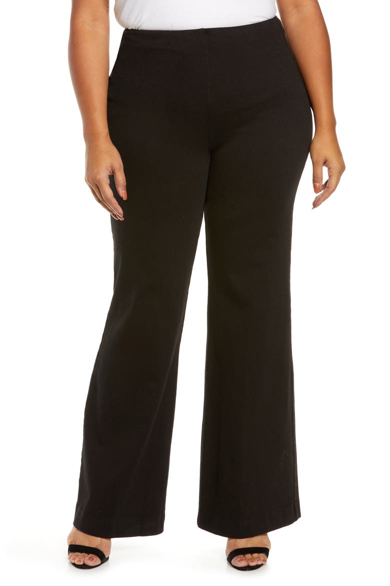 'Lyssentials Denim Trousers, Main, color, BLACK