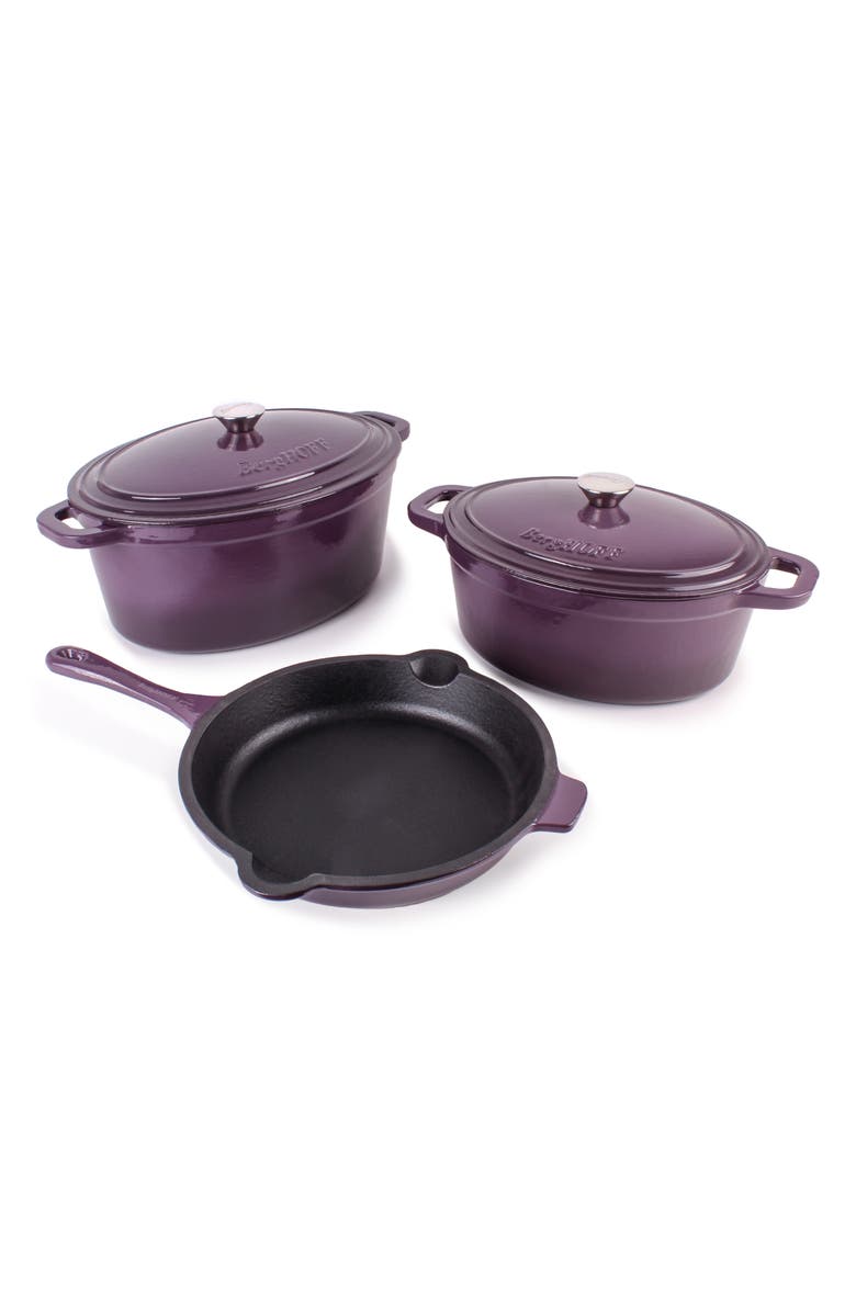 BergHOFF Neo 5-Piece Cast Iron Set, Main, color, Purple