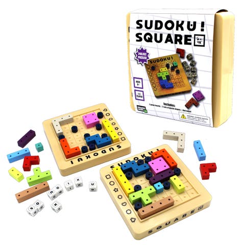 Sudoku Square - Sudoku Strategy with a Twist! 248,832 Solutions STEM Genius Game! Roll the Dice & Race Your Opponent. First Player To Complete The Puzzle Wins!