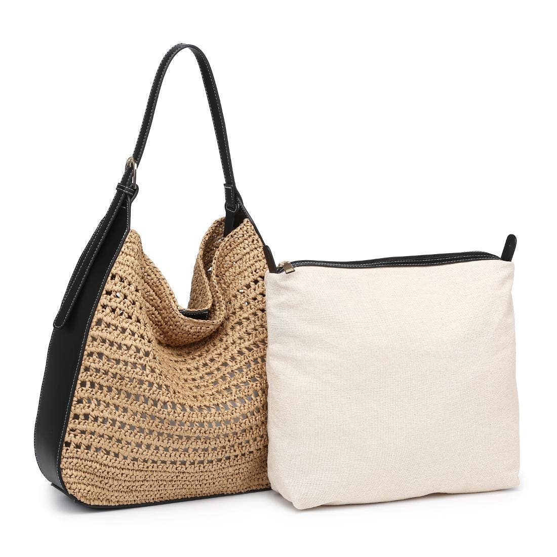 MODA LUXE Savannah Hobo, Alternate, color, Black Natural