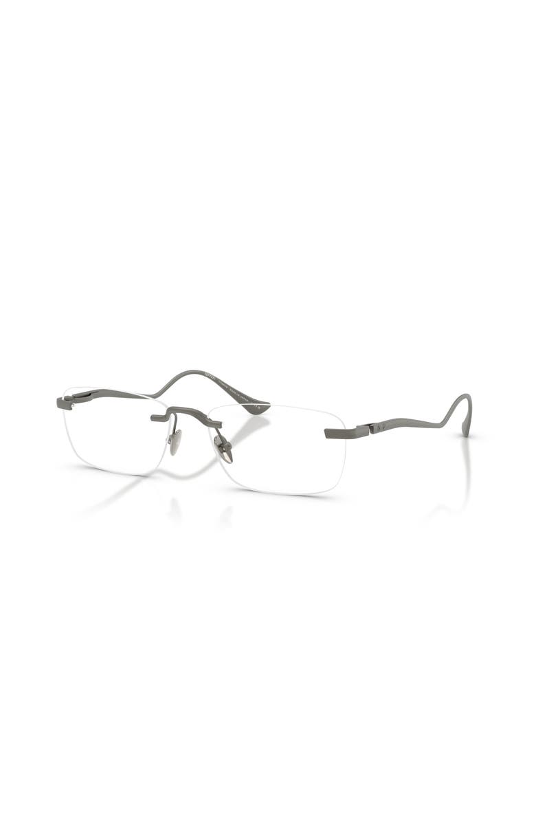 Ferrari 54mm Rectangle optical glasses, Main, color, Grey