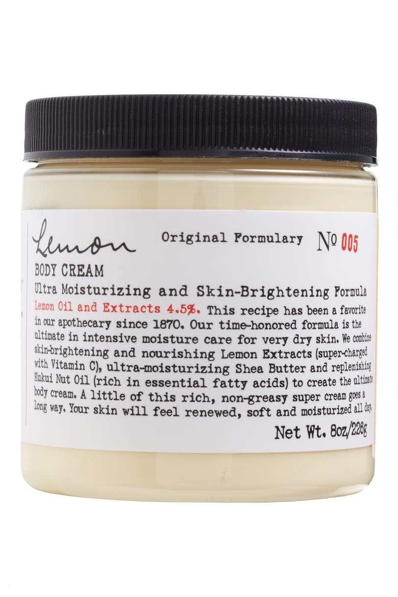 Lemon Body Cream, Main, color, NO COLOR