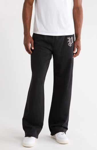 Logo Embellished Cotton Fleece Pants