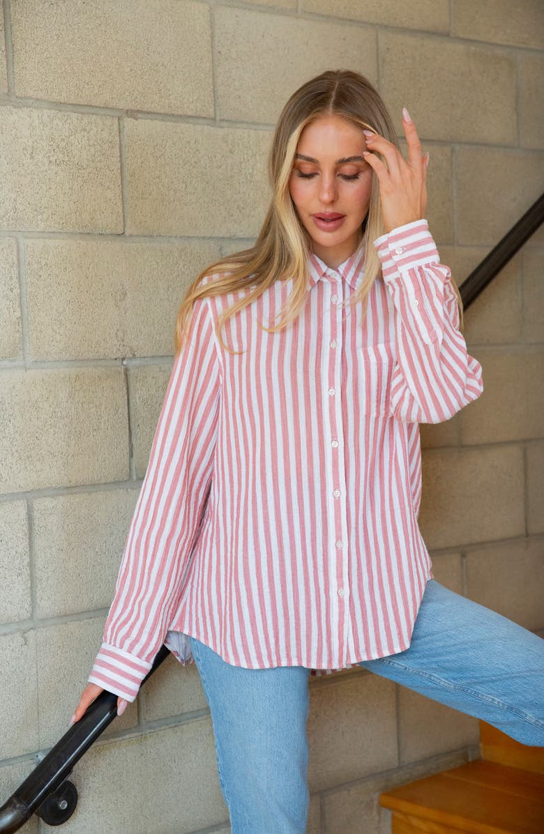 Treasure & Bond Casual Button-Up Shirt, Alternate, color, 