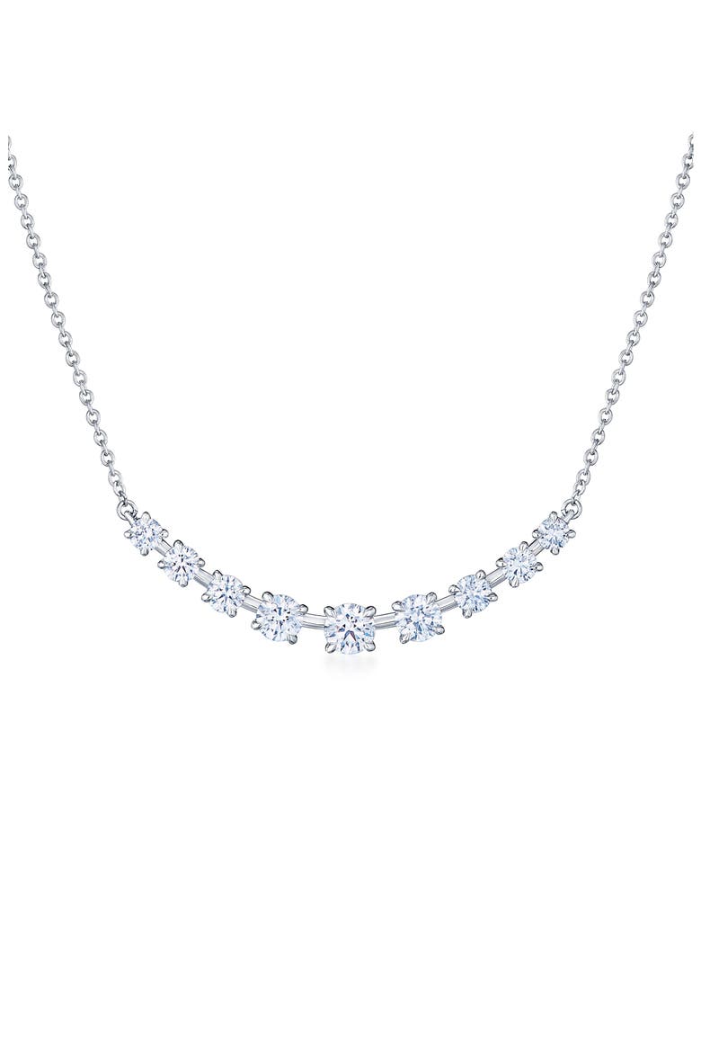 Starry Night Diamond Bar Pendant Necklace, Main, color, WHITE GOLD