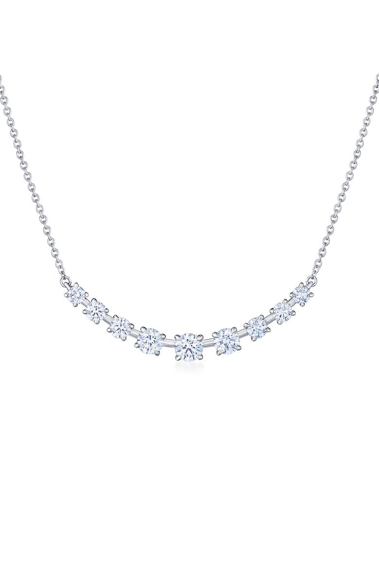 Kwiat Starry Night Diamond Bar Pendant Necklace, Main, color, White Gold