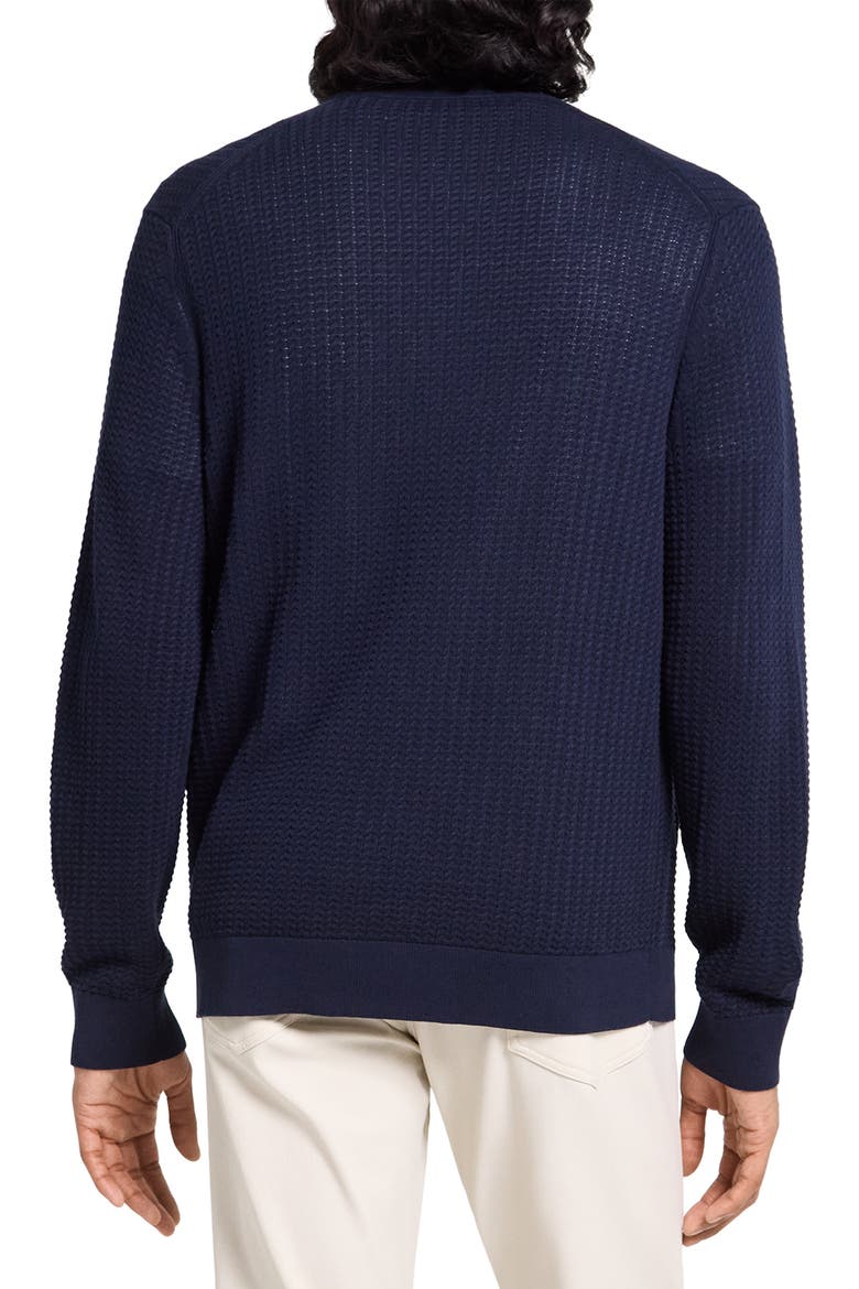 Walton Full Zip Cotton Cardigan, Alternate, color, BALTIC - XHX
