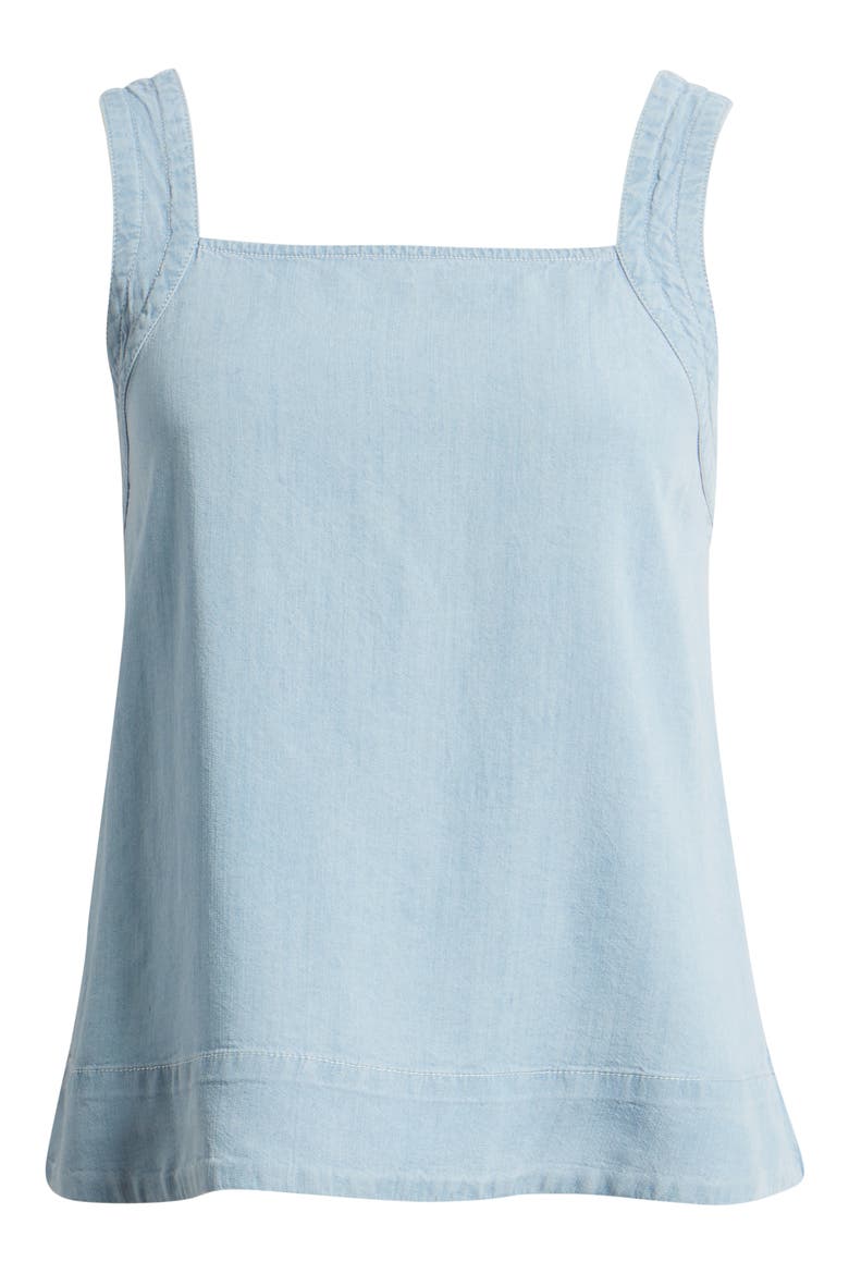 Back Tie Sleeveless Top, Alternate, color, WASHED INDIGO