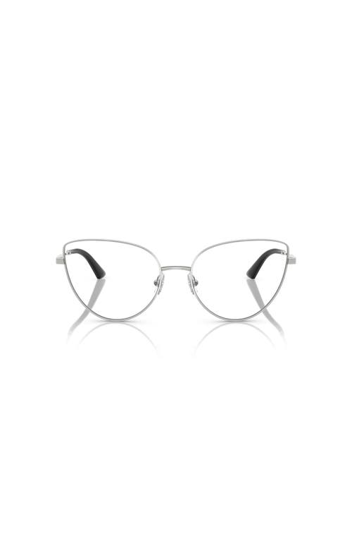 Jimmy Choo 56mm Cat Eye Optical Glasses In Metallic