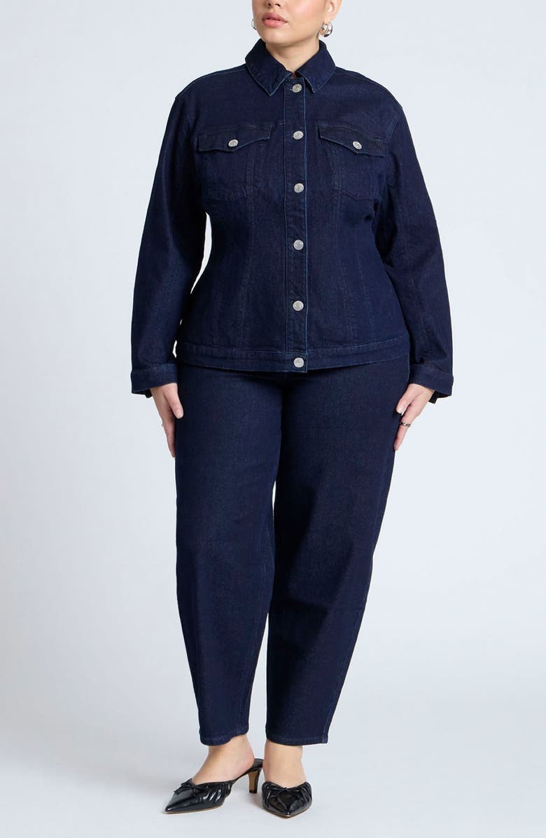 ELOQUII The Barrel Jeans, Alternate, color,