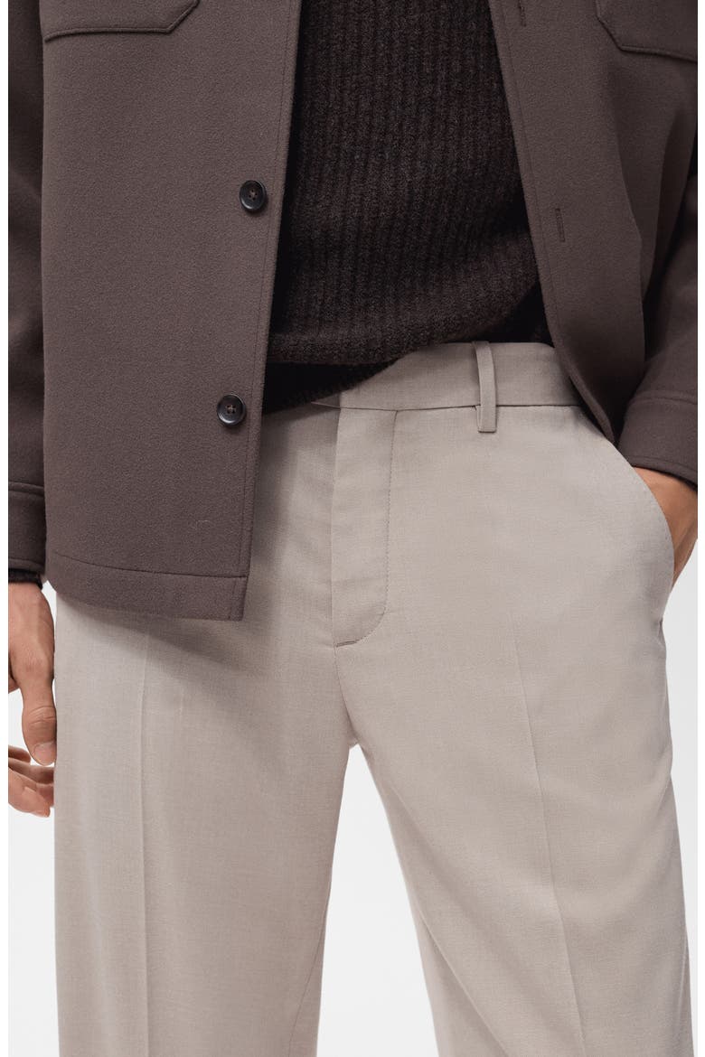 Regular Fit Pleated Pants, Alternate, color, BEIGE