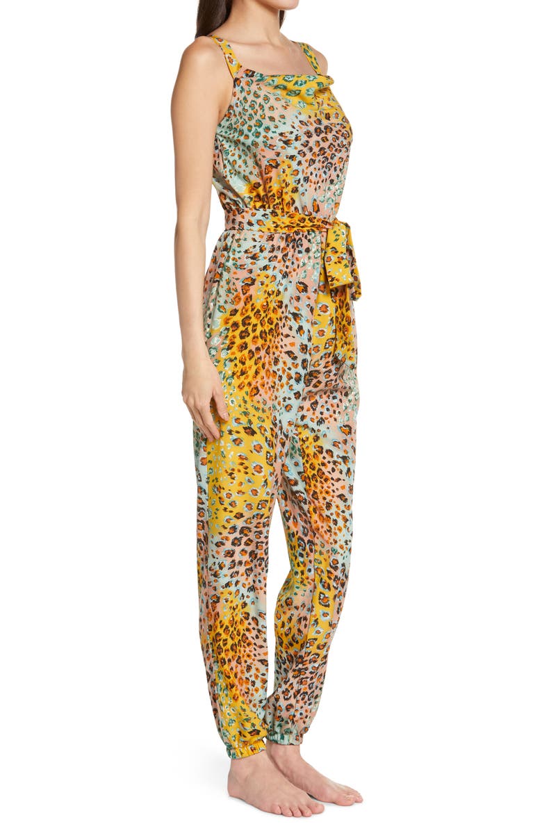 Lightcodes Cowl Neck Tank Jumpsuit, Alternate, color, Wildling Print