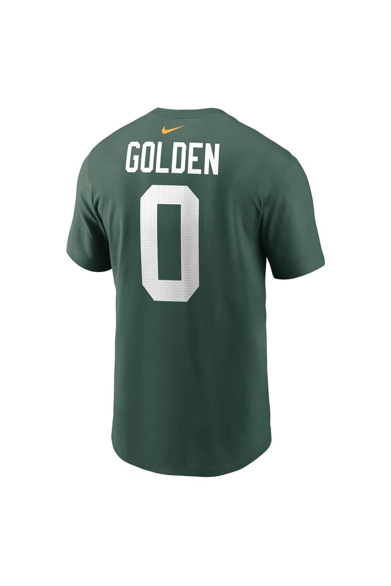 Men's Nike Matthew Golden Green Green Bay Packers Name & Number T-Shirt, Alternate, color, Green
