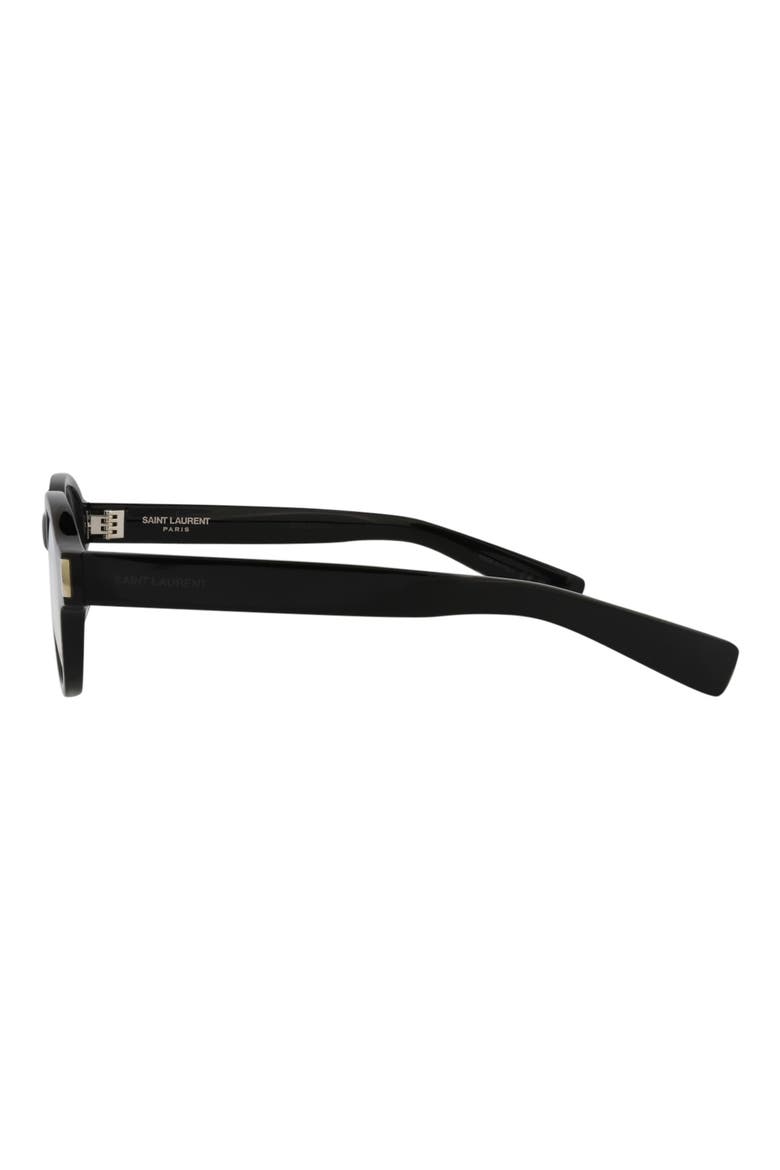 48mm Round Optical Glasses, Alternate, color, BLACK BLACK BLACK